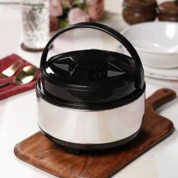 cdi Black & Silver Stainless Steel 1.2 Ltr Insulated 12hr Hot & Cold Casserole image 2