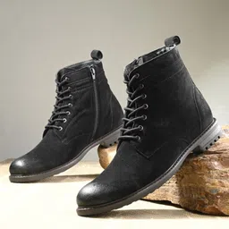 San Frissco Men Round Toe Biker Boots-image-59