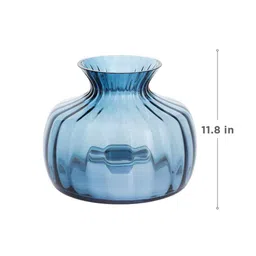 dartington Cushion Glass Table Vase image 1