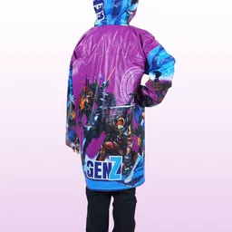 BAESD Boys Printed Waterproof Raincoat image 2