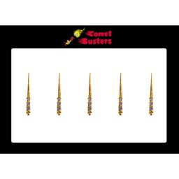Comet Busters Gold-Coloured Set of 5 Embellished Bindis-picture-17