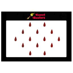 Comet Busters 14 Pcs Reusable Teardrop-Shaped Designer Bindis - Maroon-picture-8
