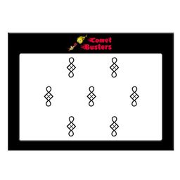 Comet Busters 7 Pcs Reusable Designer Bindis - Black-picture-45