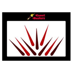 Comet Busters 9 Pcs Reusable Designer Bindis - Red & Burgundy-picture-32