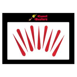 Comet Busters 9 Pcs Reusable Designer Bindis - Red-picture-23