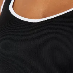 Trendyol Ribbed Shoulder Straps Tank Longline Top image 2