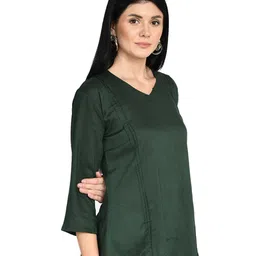 IndiWeaves Pack of 2 V-Neck Full Sleeve Tunics image 4