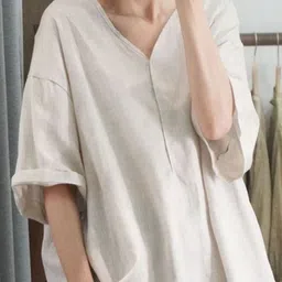 StyleCast Extended Sleeves Linen Top image 2