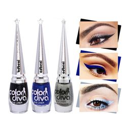 Adbeni Color Diva Set Of 3 Long Lasting Liquid Eyeliner-6ml Each- Black-Blue-Silver-picture-8