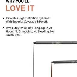 Lord & Berry Smudgeproof Eyeliner - 1.2 gm - Black Brown image 3