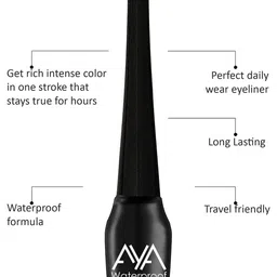 AYA Set of 4 Waterproof Eyeliners - Pen Eyeliner and Liquid Eyeliner image 3