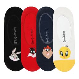Bonjour Pack Of 4 Assorted Patterned Cotton Socks-picture-24