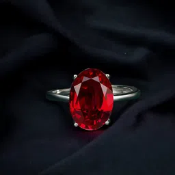 Designs & You Silver-Plated Cubic Zirconia-Studded Adjustable Finger Ring image 1