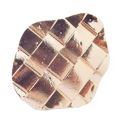 FEMMIBELLA Rose Gold Plated Squared Ring image 1