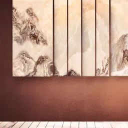 Casperme 6 Pieces Beige Art Grill Frame Wooden Wall Art-image-87