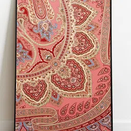 INDIAN CLASSIC ART Pink & Maroon Madhubani Printed Framed Wall Art-picture-15