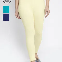 GRACIT Women Pack Of 3 Solid Ankle-Length Leggings image 1