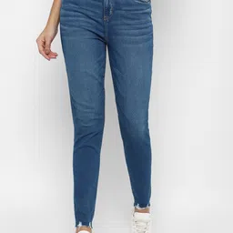 AMERICAN EAGLE OUTFITTERS Women Blue Slim Fit Light Fade Jeans-picture-16