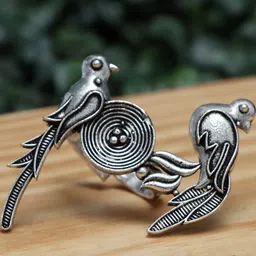 Ozanoo Silver-Plated Oxidised Ring-picture-11
