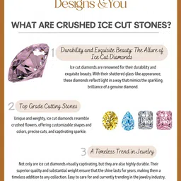 Designs & You Silver-Plated CZ Stone-Studded Adjustable Brass Finger Ring image 3