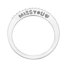 Vighnaharta Silver Plated Cubic Zirconia Studded Adjustable Finger Ring image 3