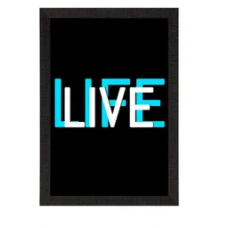 eCraftIndia Black & White Motivational Quote Printed Satin Matt Texture UV Art Painting image 4