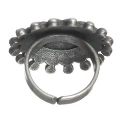 Jazz and Sizzle Silver-Plated Oxidized Adjustable Finger Ring image 3