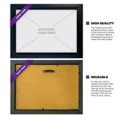 TIED RIBBONS Set Of 3 White & Black Quotes Printed Poster Framed Paintings Wall Art image 3