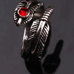MEENAZ Men Silver Plated Stainless Steel Dragon Claw Finger Ring image 2