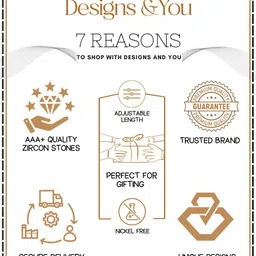 Designs & You Silver-Plated CZ Stone-Studded Adjustable Finger Ring image 4