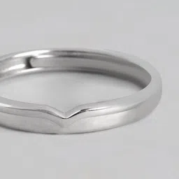 Zavya Men Rhodium-Plated 925 Pure Sterling Silver Finger Ring image 4