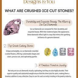 Designs & You Silver-Plated Cubic Zirconia Stone-Studded Adjustable Finger Ring image 5