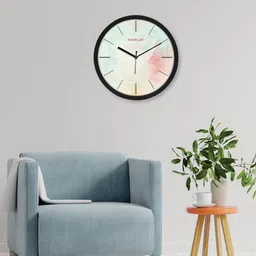 RANDOM Black & Pink Classic Decent Modern Stylish Analogue Contemporary Wall Clock image 5