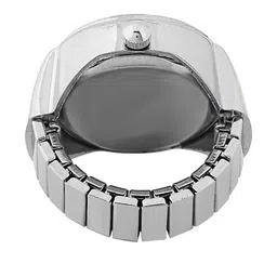 Yellow Chimes Stainless Steel Analog Watch Stretchable Ring image 4