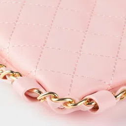 Lino Perros Pink Quilted Small Sling Bag image 3