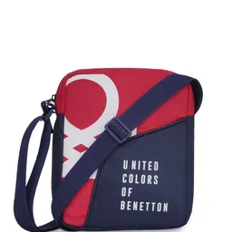 United Colors of Benetton Unisex Printed Structured Sling Bag image 1