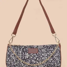 ZOUK Ethnic Motifs Printed Structured Baguette Bag Handbags image 1