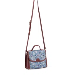TEAL BY CHUMBAK Floral Printed Sling Bag image 3
