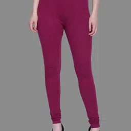 SPIFFY Violet Solid Churidar-picture-33