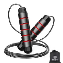 BOLDFIT Red & Black Skipping Rope-picture-10