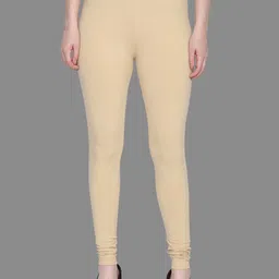 SPIFFY Women Beige Solid Churidar-image-34