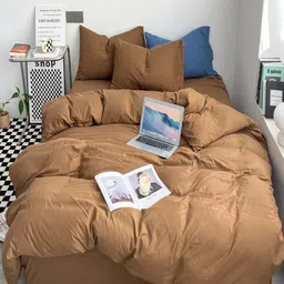JC HOME Coffee Brown Double Queen Bedding Set-picture-45