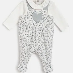 Chicco Infants Girls Set Of 2 Pure Cotton Sleepsuit & Bodysuit Apparel Gift Set-picture-24