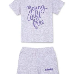 GJ baby Infants Typography Printed T-shirt With Shorts-picture-20