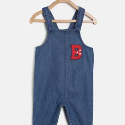 MINI KLUB Boys Blue Cotton Dungaree Set-picture-42