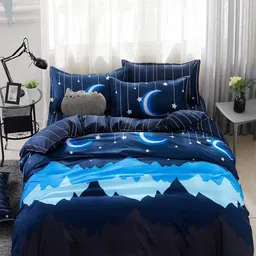 JC HOME Blue Printed Single Bedding Set image 4