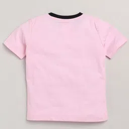 Lazy Shark Girls Pink & Grey Printed T-shirt with Shorts image 4