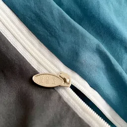 JC HOME Grey & Blue AC Room Single Bedding Set image 3