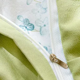 JC HOME Green & White Floral Printed Single Bedding Set image 3