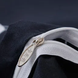 JC HOME Black Printed Single Bed Bedding Set With Pillow Cover & Quilt Cover image 4